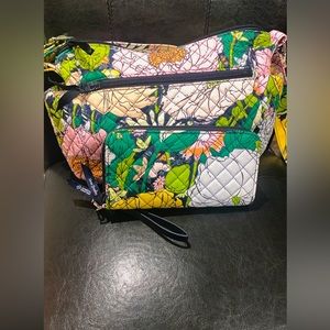 Vera Bradley crossbody & wristlet in Bloom Boom,